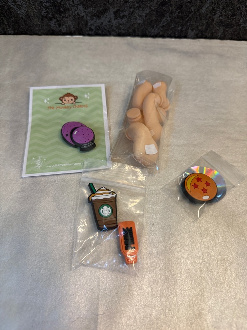 Crock Charms: Cute Charms Lot with Orange, Purple, Brown Accents